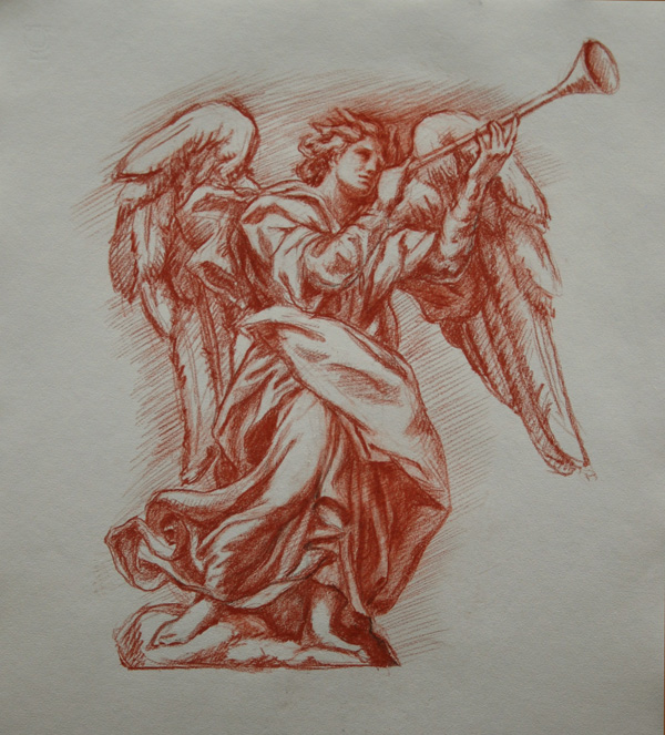 Angel with trumpet 2nd Version