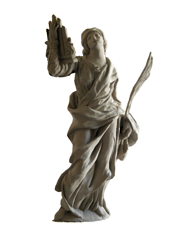 Saint Cecilia in progress (first version)