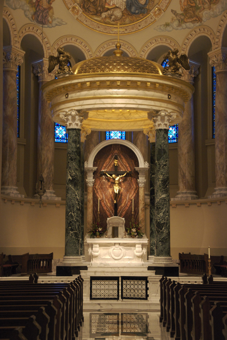 Baldacchino with Altar of Repose and Corpus
